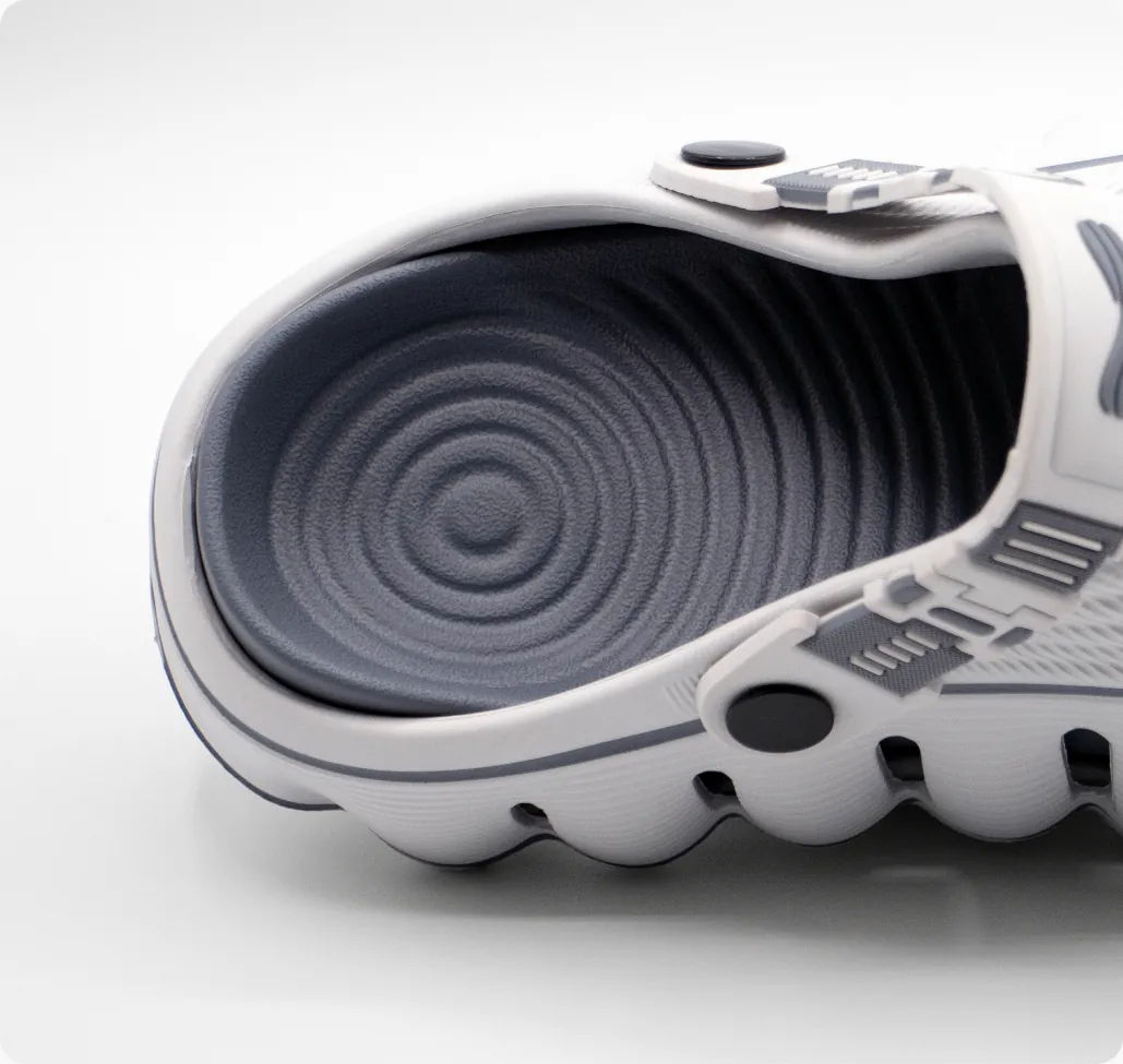 Textured massage footbed